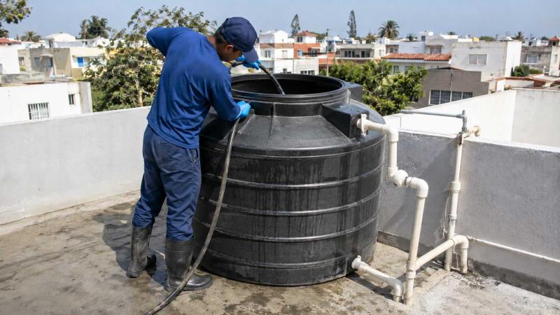 Limpieza y desinfección de tanques de agua